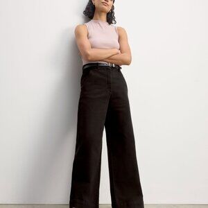 Everlane Women's Phoebe Trouser in Black, Size 10, Cotton